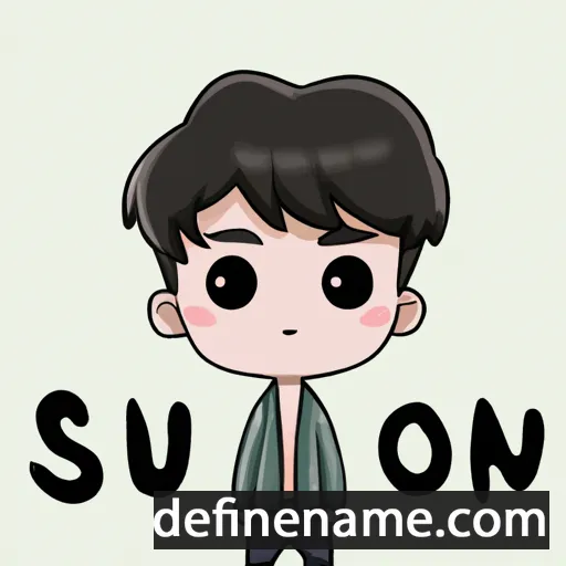 cartoon of the name Sung-Hoon