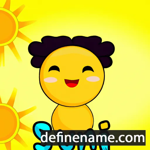 cartoon of the name Suni