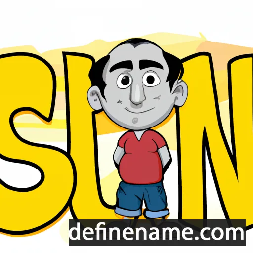 cartoon of the name Sunil