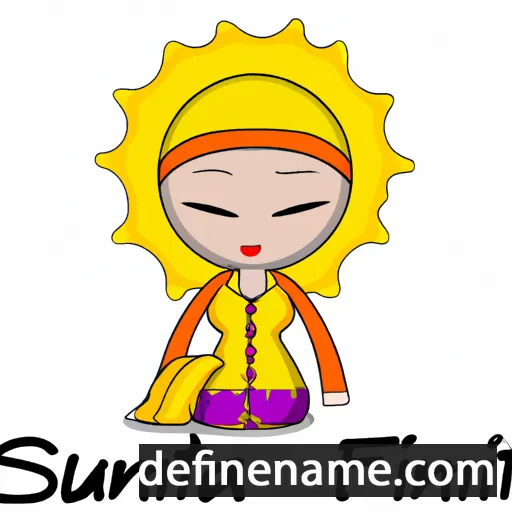 cartoon of the name Sunnifa