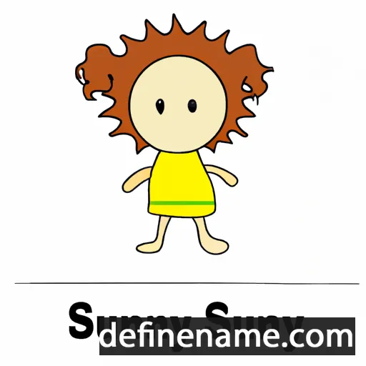 cartoon of the name Sunny