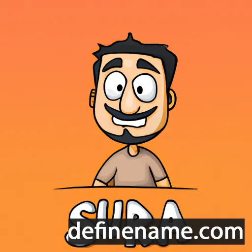 cartoon of the name Suraj