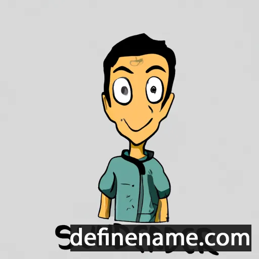 cartoon of the name Surendra