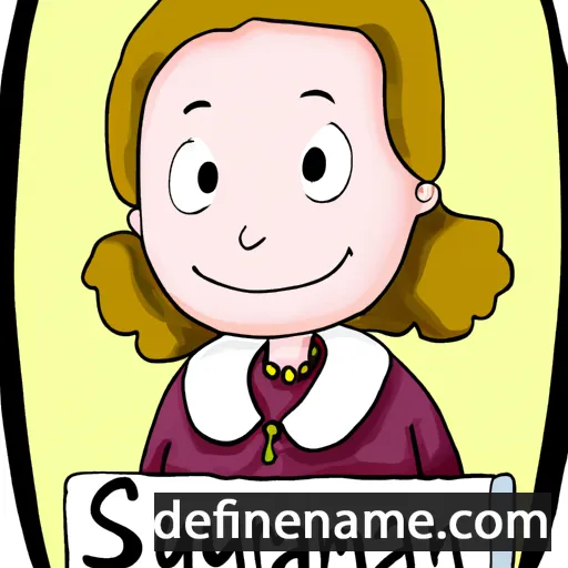 cartoon of the name Susannah