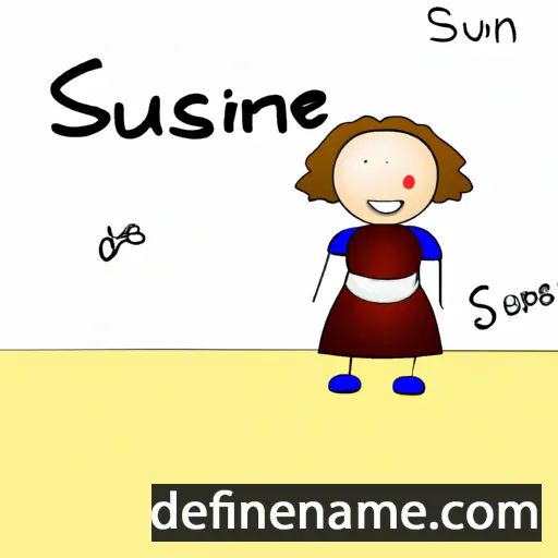 cartoon of the name Susanne