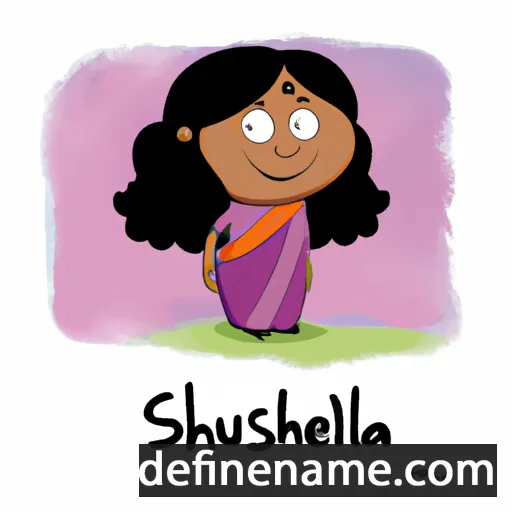 cartoon of the name Susheela