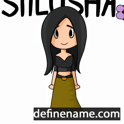 cartoon of the name Sushila