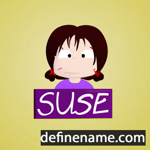 cartoon of the name Susie