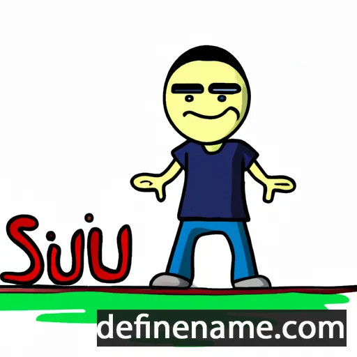 cartoon of the name Susilo