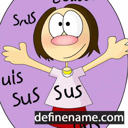 cartoon of the name Suus