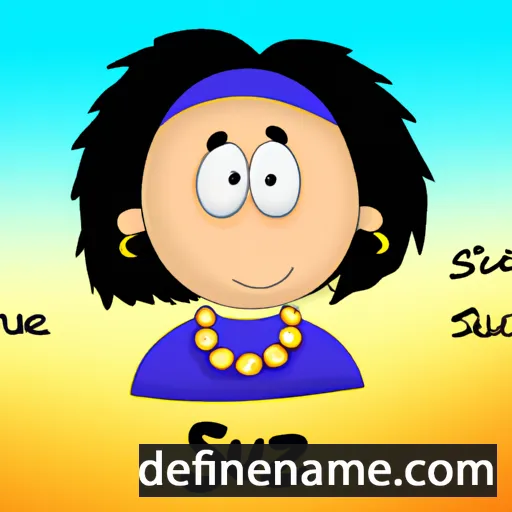 cartoon of the name Suz