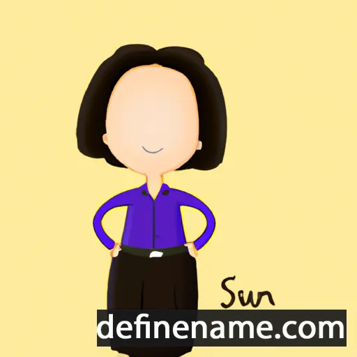 cartoon of the name Suzan