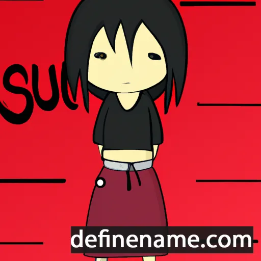 cartoon of the name Suzu