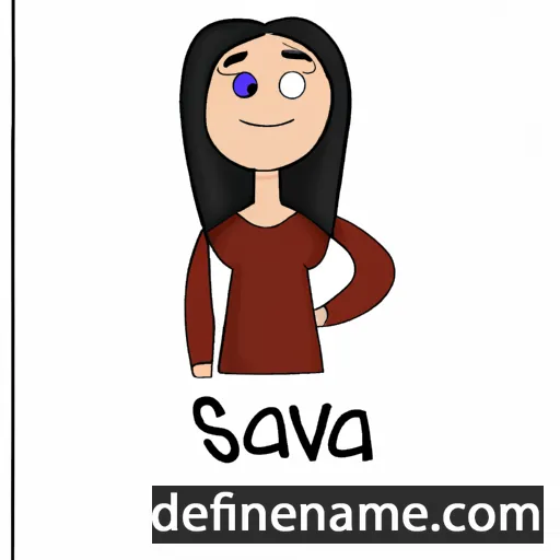 cartoon of the name Svana