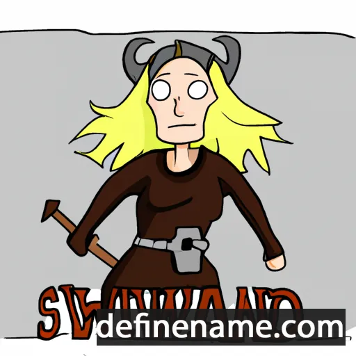 cartoon of the name Svanhild