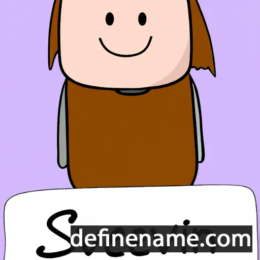 cartoon of the name Sveinn