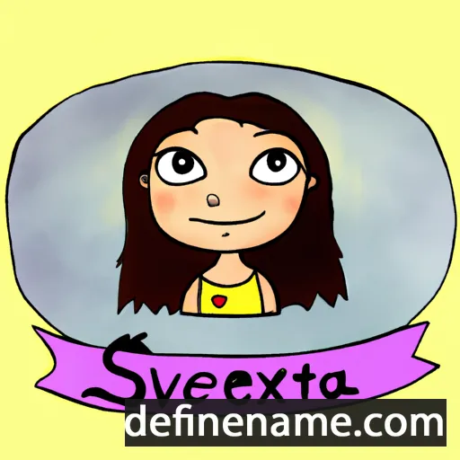 cartoon of the name Svetka