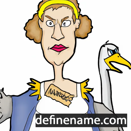 cartoon of the name Swanhilde