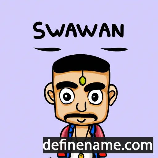 cartoon of the name Swapan