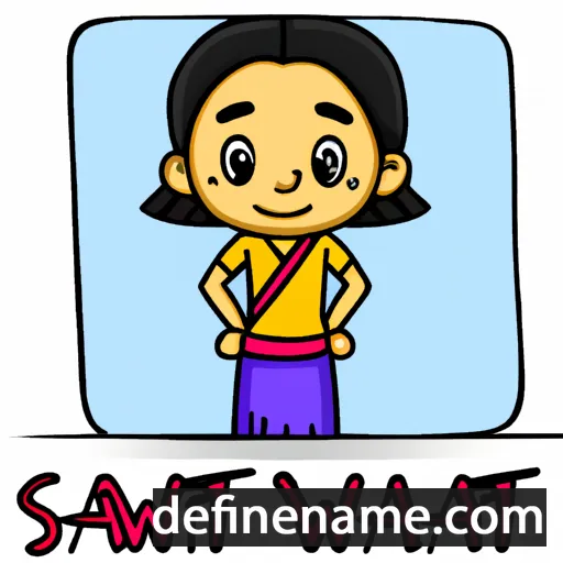 cartoon of the name Swati