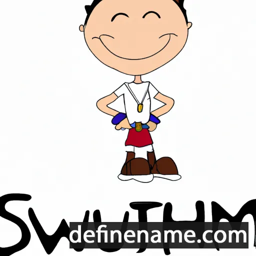 cartoon of the name Swithun