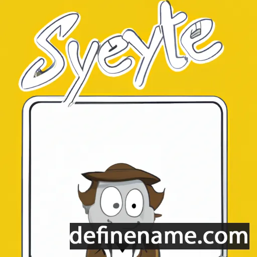 cartoon of the name Sylvestre