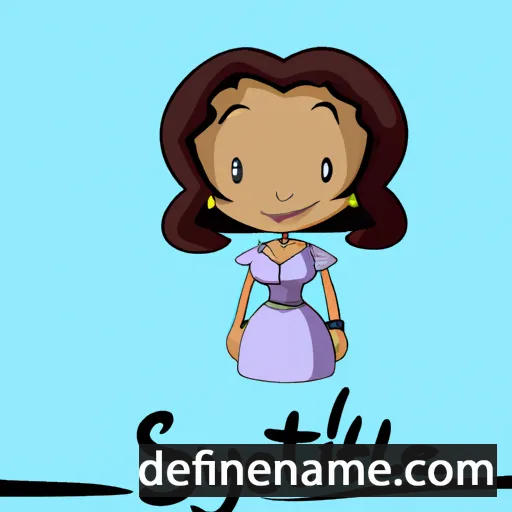 cartoon of the name Sylvette