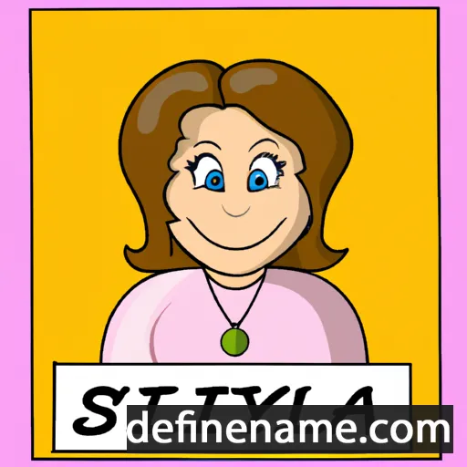 cartoon of the name Sylvia