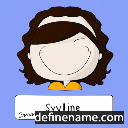 cartoon of the name Sylviane