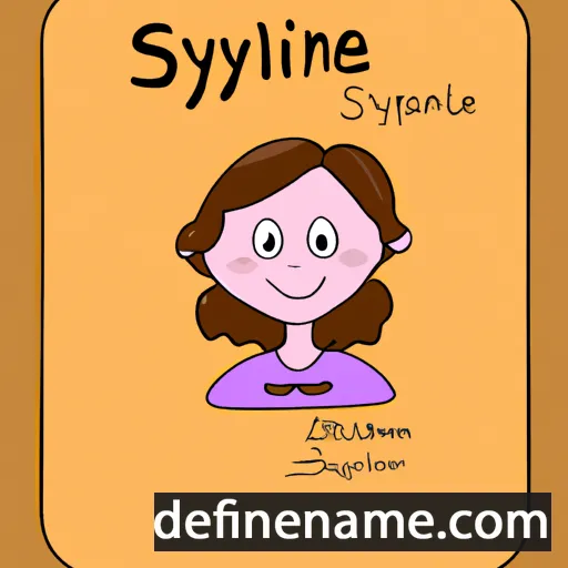 cartoon of the name Sylvianne