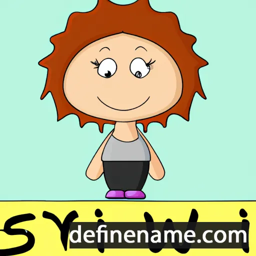 cartoon of the name Sylwia