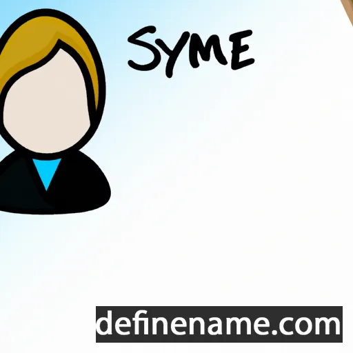 cartoon of the name Synne