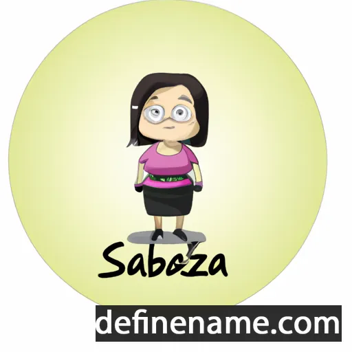 cartoon of the name Szabina