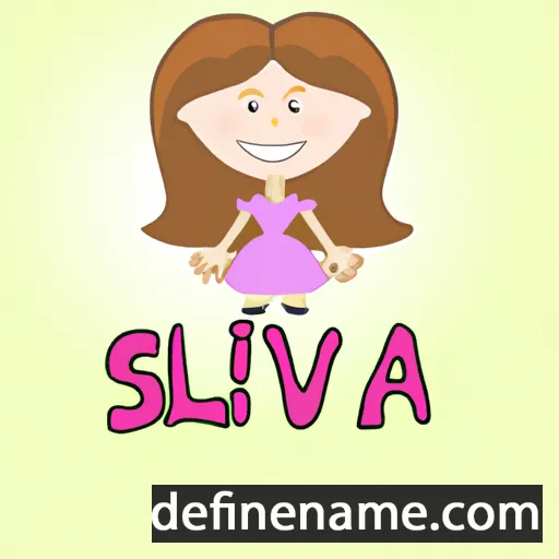 cartoon of the name Szilvia