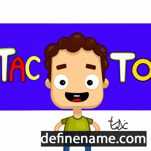 cartoon of the name Tácito