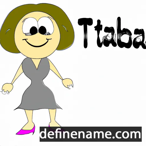 cartoon of the name Tabitha