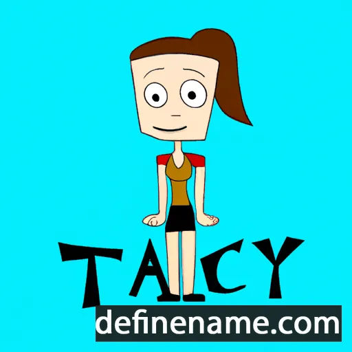 cartoon of the name Tacey