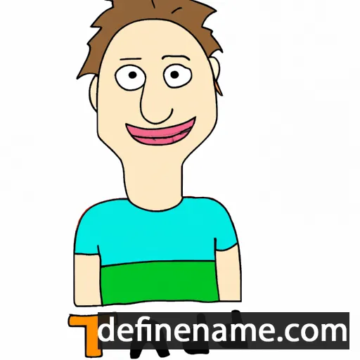 cartoon of the name Tadej