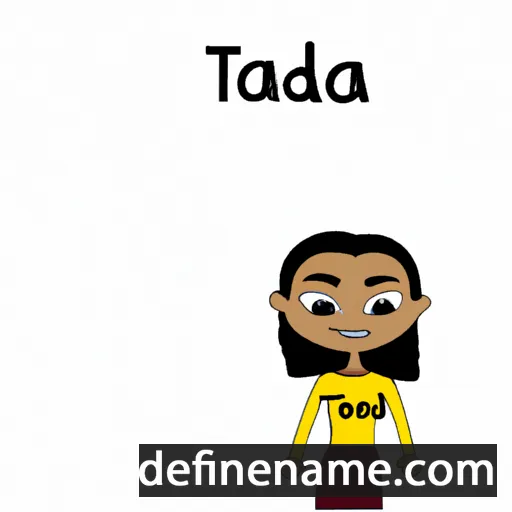 cartoon of the name Tadeja