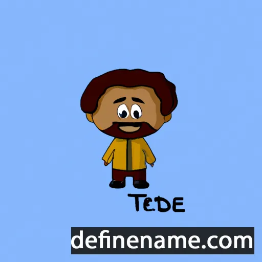 cartoon of the name Tadesse