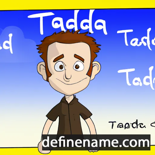 cartoon of the name Tadhg