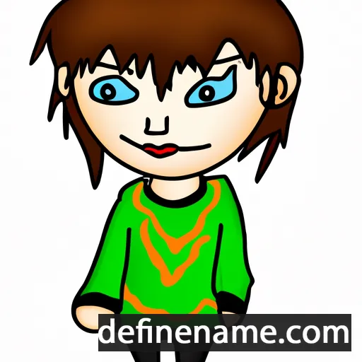 cartoon of the name Taegan