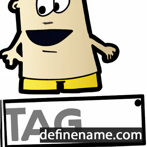 cartoon of the name Tage