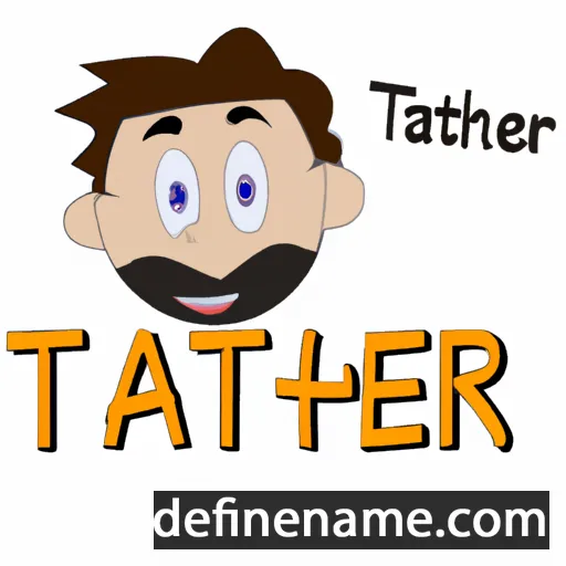 cartoon of the name Taher