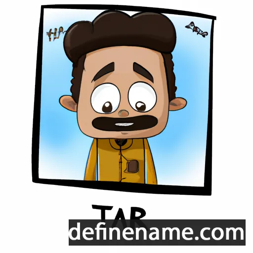 cartoon of the name Tahir