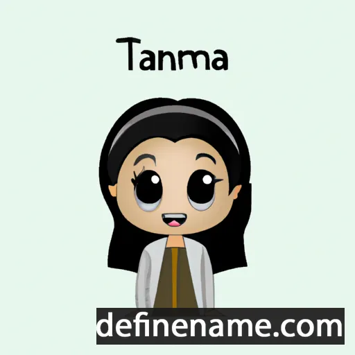 cartoon of the name Tahmina