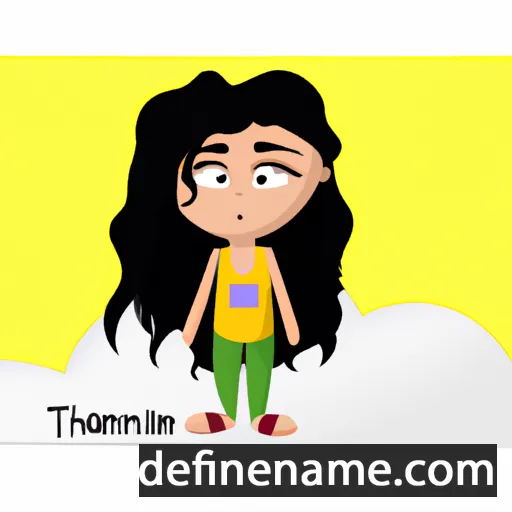 cartoon of the name Tahmineh