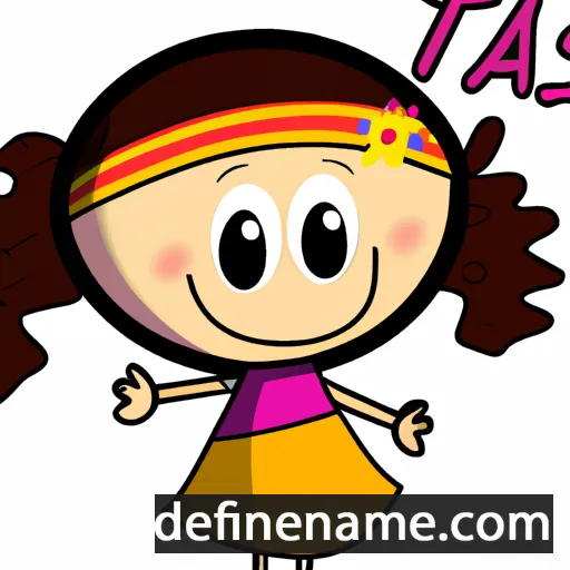 cartoon of the name Taís