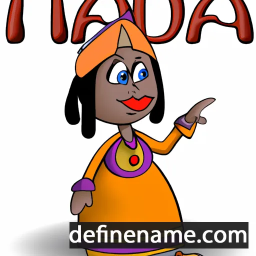 cartoon of the name Tajda