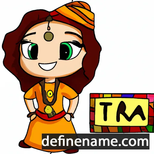 cartoon of the name Tajra